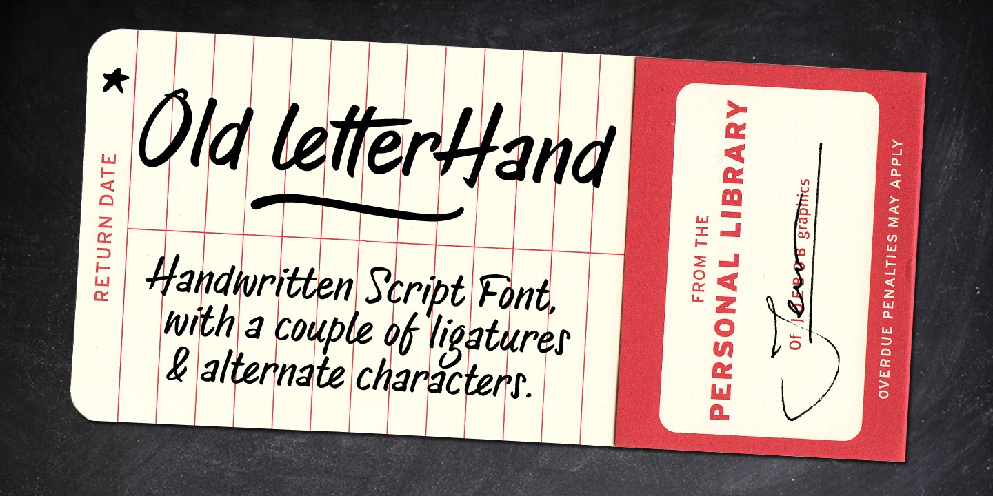 Beispiel einer Old Letterhand-Schriftart #1